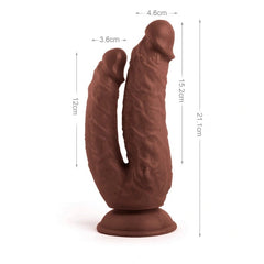 Dildo Doble Rude Double Penetrator 21 cm 1