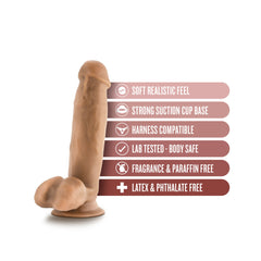 Dildo Dr Skin Dr Mark - 18 cm Tan - Cake Sex Shop 2