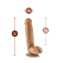 Dildo Dr Skin Dr Mark - 18 cm Tan - Cake Sex Shop 2 3 4