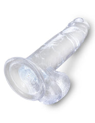 Dildo King Cock Clear 18 cm Cock with Balls