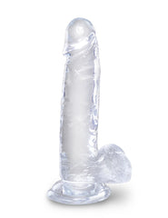 Dildo King Cock Clear 18 cm Cock with Balls