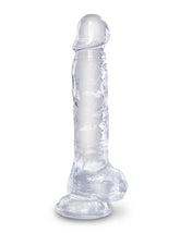 Dildo King Cock Clear 20 cm Cock with Balls