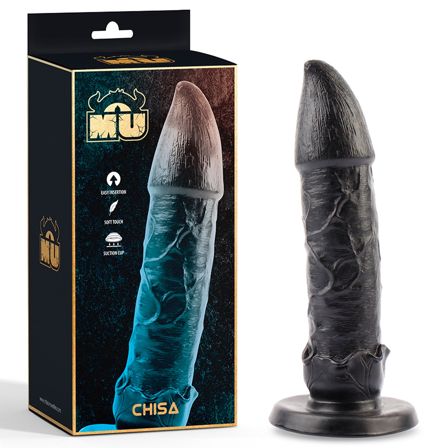 Dildo Monster Black Detector - 20 cm - Cake Sex Shop