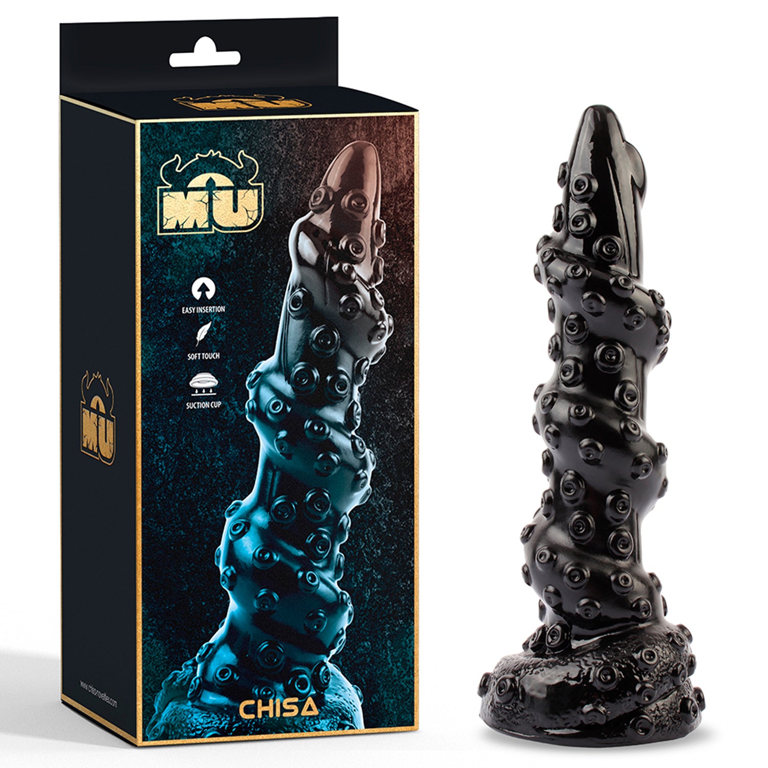 Dildo Monster Black Octupus Bugbear - 23 cm - Cake Sex Shop