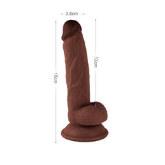 Dildo Mr Rude Realistic Dong w/balls - 18 cm 2