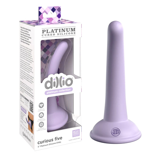 Dillio Dillio Platinum - 13 cm Curious Five – Purple - Cake Sex Shop