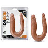 Dildo Doble Dr. Skin Mini Double Dong - Mocha - Cake Sex Shop