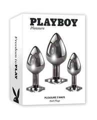 Set Plug Playboy Pleasure 3 Ways - Cake Sex Shop 2