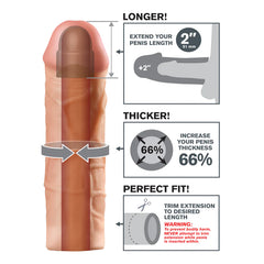 Extensión Fantasy X-tensions Mega 2″ Extension – Light - Cake Sex Shop 2