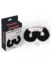 Esposas Hi Basic Fur Linened Cuffs Black 1