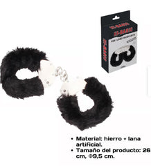 Esposas Hi Basic Fur Linened Cuffs Black 1