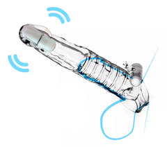 Extensión Clear Vibrating Penis Pro - Cake Sex Shop 2