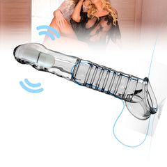 Extensión Clear Vibrating Penis Basic - Cake Sex Shop 2