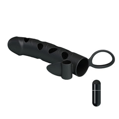 Funda Pretty Love Penis Sleeve Black 5.98" - Cake Sex Shop 2 3