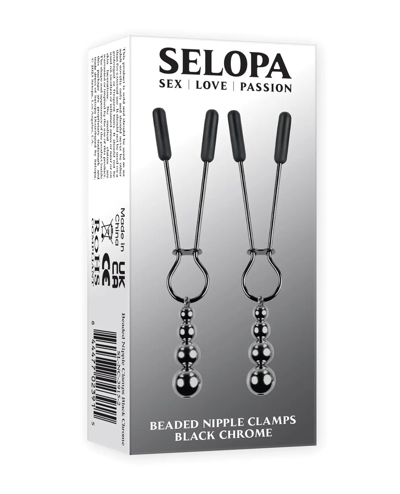 Pezoneras Selopa Beaded Nipple Clamps - Cake Sex Shop