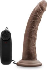 Dildo Dr. Skin Dave Vibrating Cock - 18 cm - Mocha - Cake Sex Shop 2 3