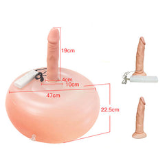 Inflable Bouncing Hot Seat Dildo- 19 cm 3