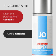 Lubricante JO H2O Warming Lubricant - 60 ml