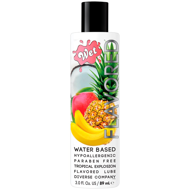 Lubricante Wet Flavored Tropical Explosion 3 Oz 1