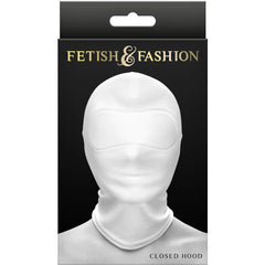Mascara Closed Hood Fetish Fashion - Blanco