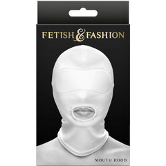 Mascara Mouth Hood Fetish Fashion - Blanco
