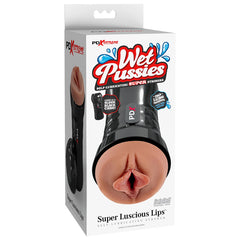 Masturbador PDX Extreme Wet Pussies Super Lucious Lips - Brown - Cake Sex Shop