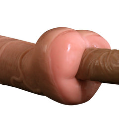 Masturbador 2 en 1 Anus Stroker 8" - Cake Sex Shop 2 3 4