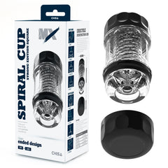 Masturbador Spiral Portable Vigor Cup - Black - Cake Sex Shop