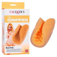 Masturbador The Gripper Dual Grip - Orange - Cake Sex Shop