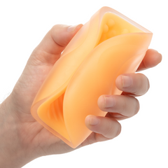 Masturbador The Gripper Dual Grip - Orange - Cake Sex Shop 2 3