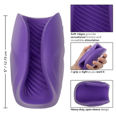 Masturbador The Gripper Spiral Grip - Purple - Cake Sex Shop 2 3