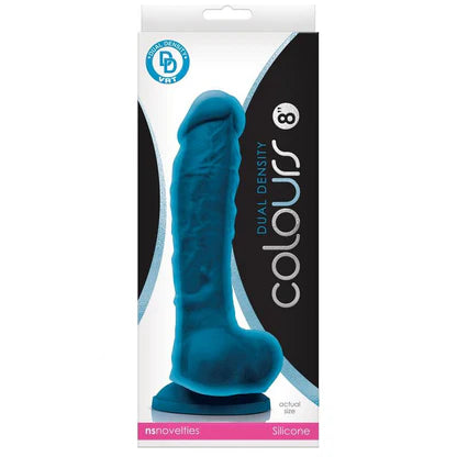 Dildo Colours Dual Density - 20 cm - Blue - Cake Sex Shop