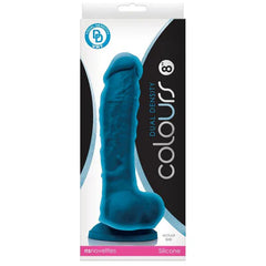Dildo Colours Dual Density - 20 cm - Blue - Cake Sex Shop