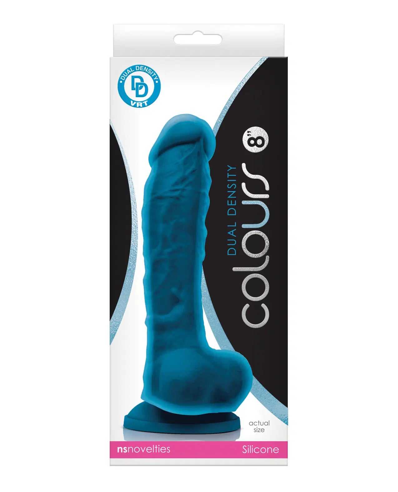 Dildo Colours - Dual Density - 20 cm Dildo - Blue - Cake Sex Shop