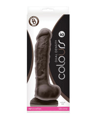 Dildo Colours - Dual Density - 20 cm Dildo - Dark Brown - Cake Sex Shop