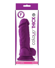 Dildo Colours Thick - 13 cm - Purple - Cake Sex Shop
