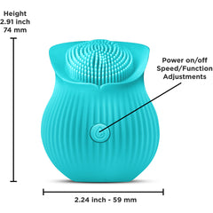 Estimulador Inya The Bloom - Teal - Cake Sex Shop 2 3