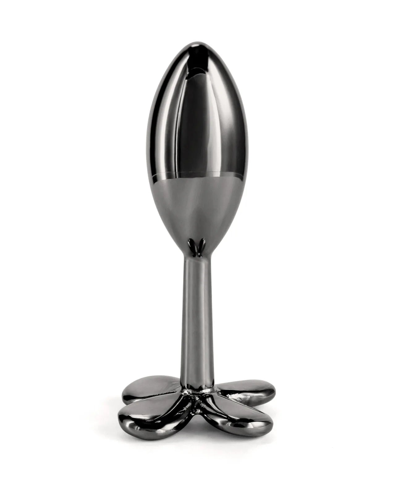 Plug Anal Rear Assets – Clover – Gunmetal - Cake Sex Shop