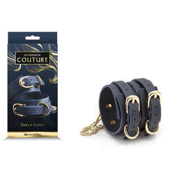Esposas Bondage Couture Wrist Cuffs Blue - Cake Sex Shop