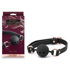 Mordaza Bondage Couture Ball Gag Black - Cake Sex Shop