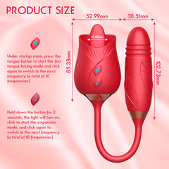 Vibrador Rose Licker - Cake Sex Shop 2