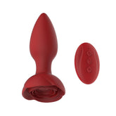 Plug Anal Red Rose Control Butt Plug - Cake Sex Shop