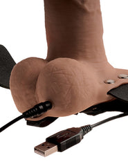 Dildo Fetish Fantasy Hollow Rechargeable Strap-On - 15 cm - Cake Sex Shop 2