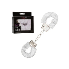 Esposas Playful Furry Cuffs-White - Cake Sex Shop