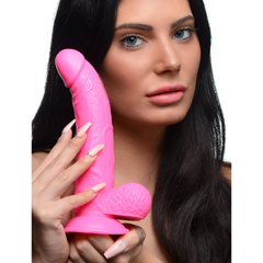 Dildo Pop Peckers - 19 cm with Balls - Pink - Cake Sex Shop 2 3 4