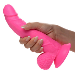 Dildo Pop Peckers - 19 cm with Balls - Pink - Cake Sex Shop 2