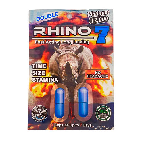 Pastilla Rhino 7 Double Pack - Cake Sex Shop