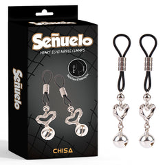 Pinza para Pezones Señuelo Heart Echo Nipple Clamp