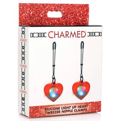 Pinzas Pezones Light Up Red Heart Nipple Clamps