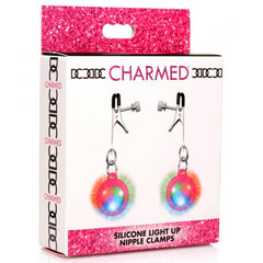 Pinzas Pezones Light Up Pink Nipple Clamps